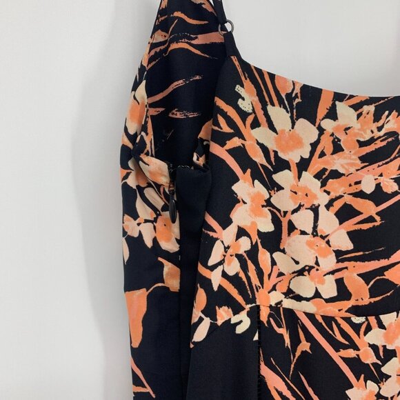 Joie Almona Dress Maxi Black Floral Print Sleeveless Button NWT - Picture 13 of 15